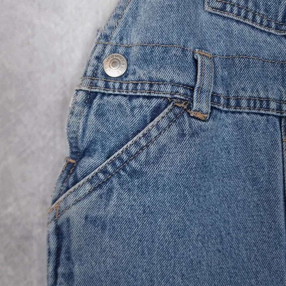 Vintage Old Navy Overalls Baby Boys 18-24M Blue Denim Bib Carpenter Snap Leg